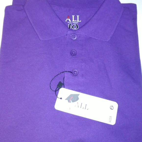 All Ways Apparel Polo Shirt School Essential Purple - Picture 3 of 8